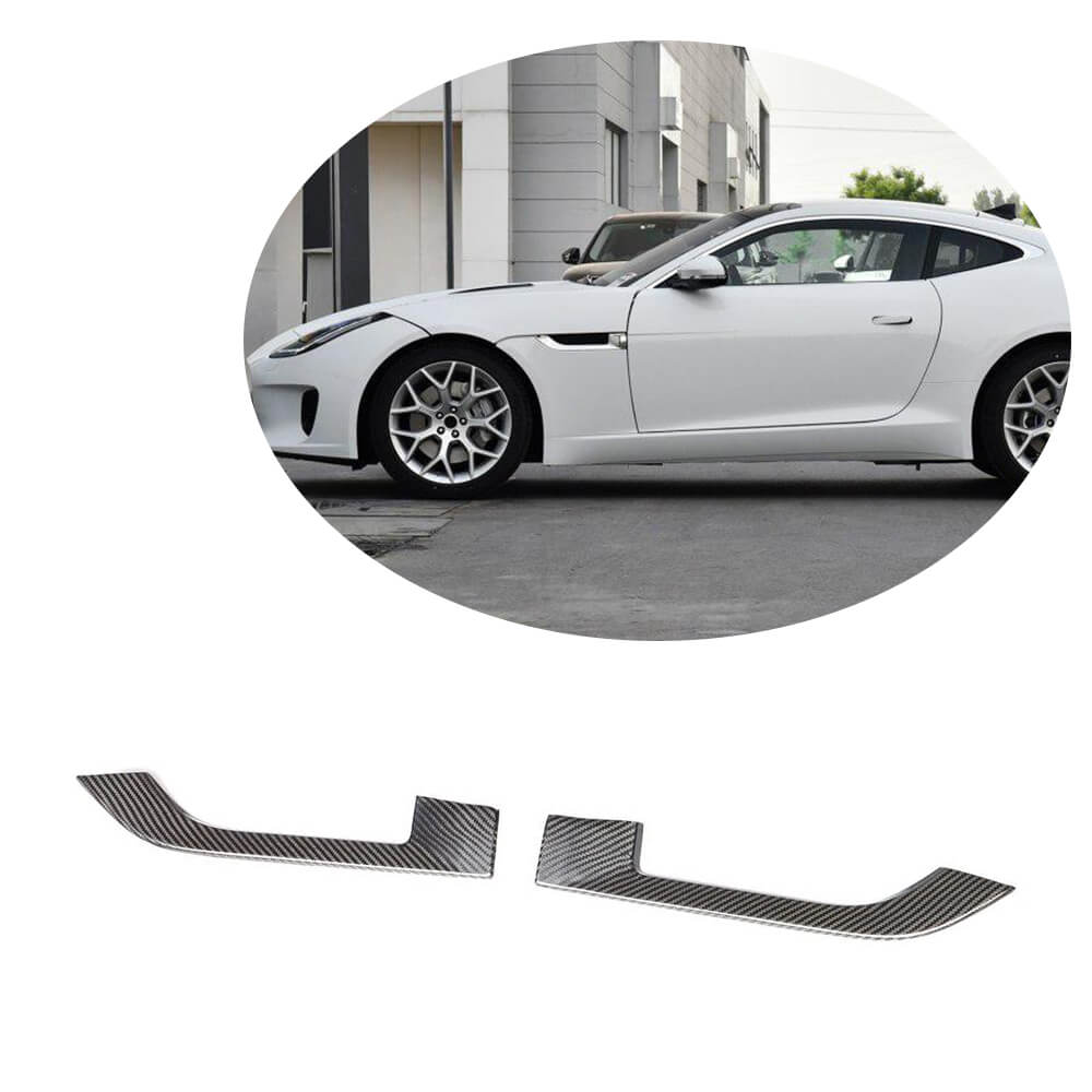 Jaguar F-TYPE 2013-2019 Side Air Fender Vents Dry Carbon Fiber-Ahacarbon