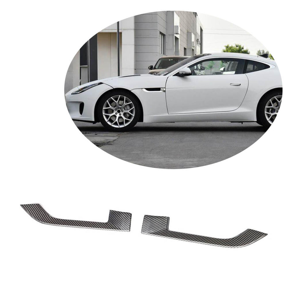 Jaguar F-TYPE 2013-2019 Side Air Fender Vents Dry Carbon Fiber-Ahacarbon