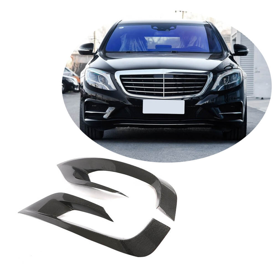 Mercedes Benz W222 Sport Pre-facelift 2014-2017 Front Bumper Vents Carbon Fiber-Ahacarbon