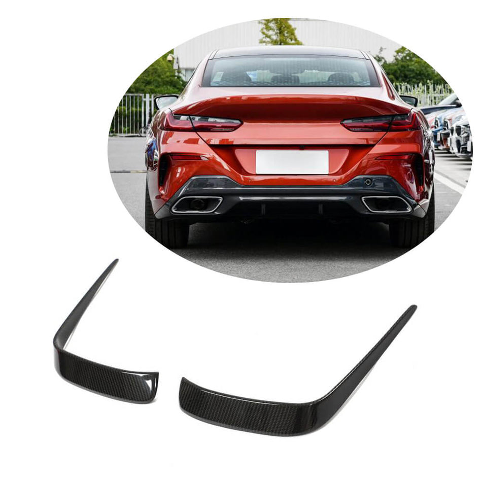 BMW 8 Series G14 G15 G16 840i M Sport M850i 2018-2021 Rear Bumper Vents Dry Carbon Fiber-Ahacarbon