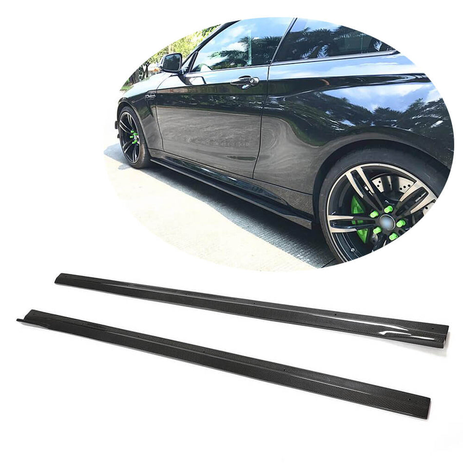 BMW 2 Series F87 M2 M2C 2016-2020 Side Skirts Carbon Fiber-Ahacarbon
