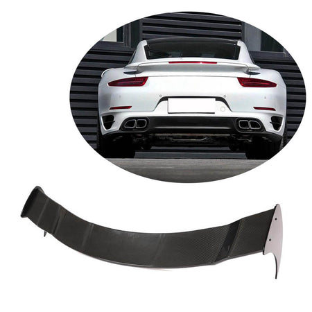 Porsche 911 Turbo (S) 2-Door 2014-2016 Rear Trunk Spoiler Dry Carbon Fiber-Ahacarbon
