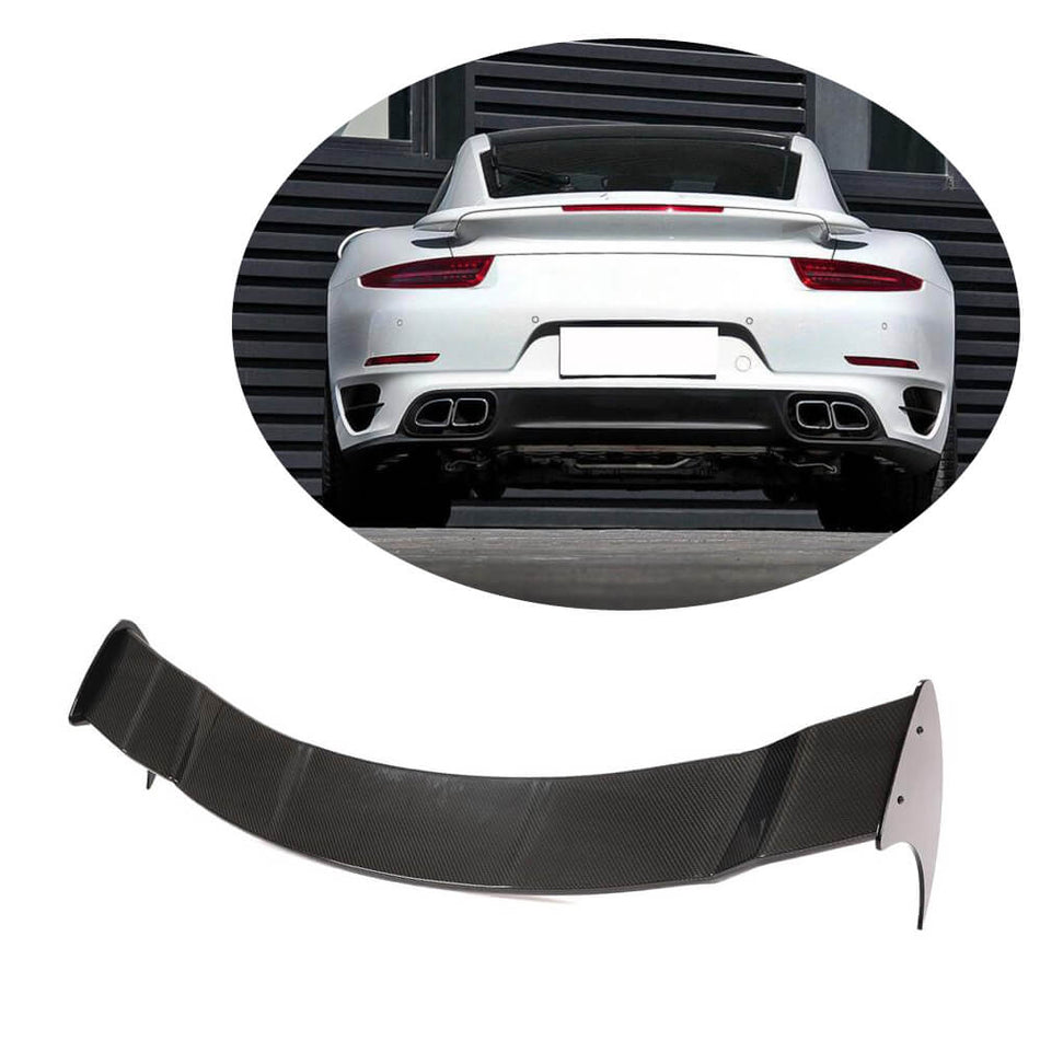 Porsche 911 Turbo (S) 2-Door 2014-2016 Rear Trunk Spoiler Dry Carbon Fiber-Ahacarbon