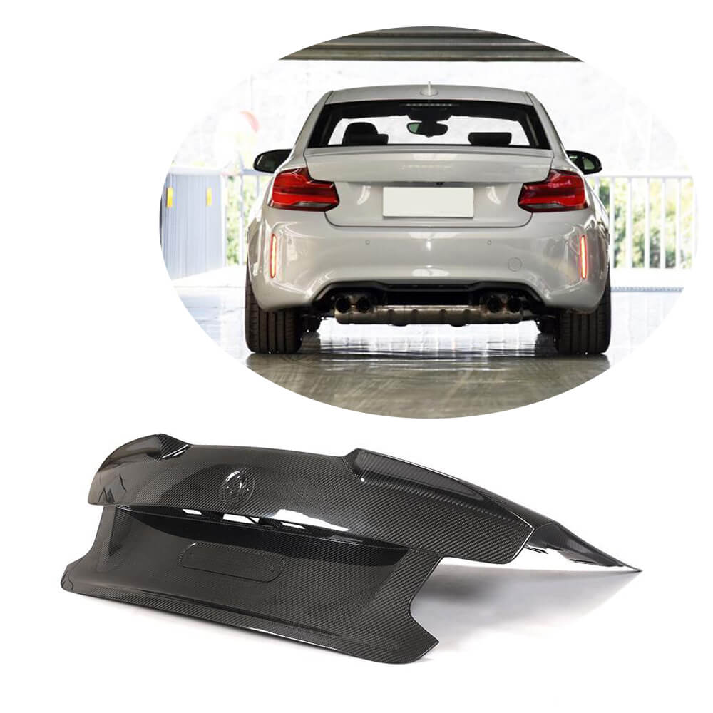 BMW 2 Series F87 M2 M2C 2016-2020 Rear Trunk Lid Cover Dry Carbon Fiber-Ahacarbon