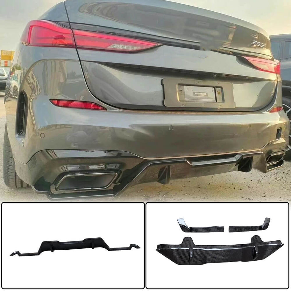 BMW 2 Series F44 M225i M235i Gran Coupe 2020+ Rear Bumper Diffuser Carbon Fiber-Ahacarbon