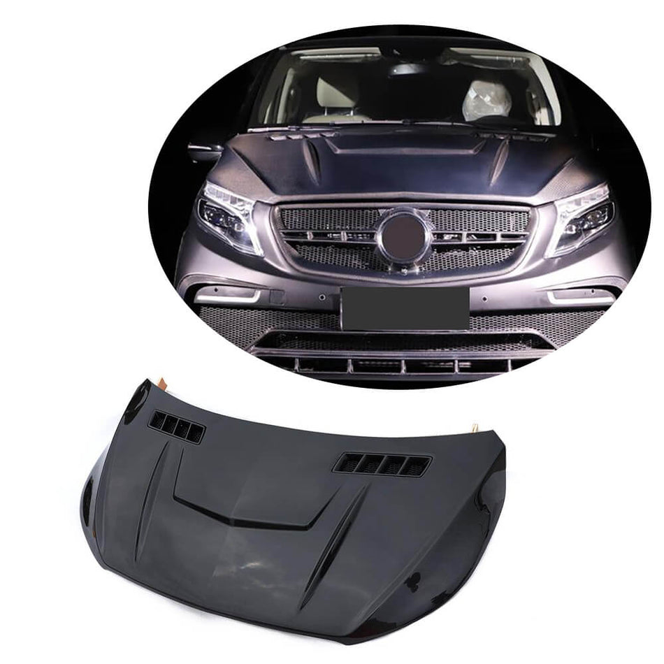 Mercedes Benz V Class W447 Vito 2016-2019 Engine Bonnet Hood Cover Carbon Fiber-Ahacarbon