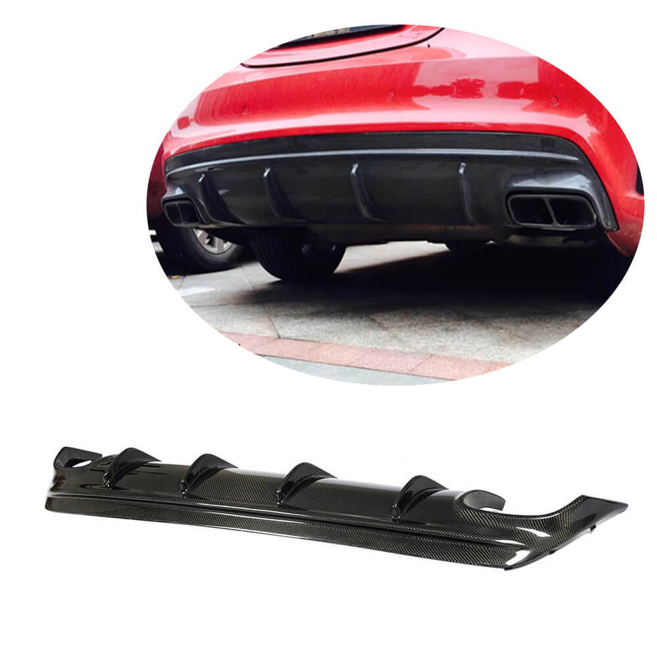 Mercedes Benz CLA Class (W117) C117 Sport CLA45 AMG 2013-2019 Rear Bumper Diffuser Carbon Fiber-Ahacarbon