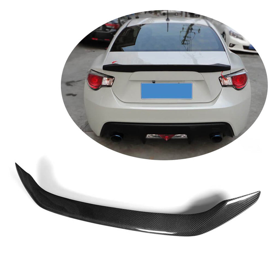 Subaru BRZ Toyota GT86 FT86 Scion FR-S Rear Trunk Spoiler Carbon Fiber-Ahacarbon