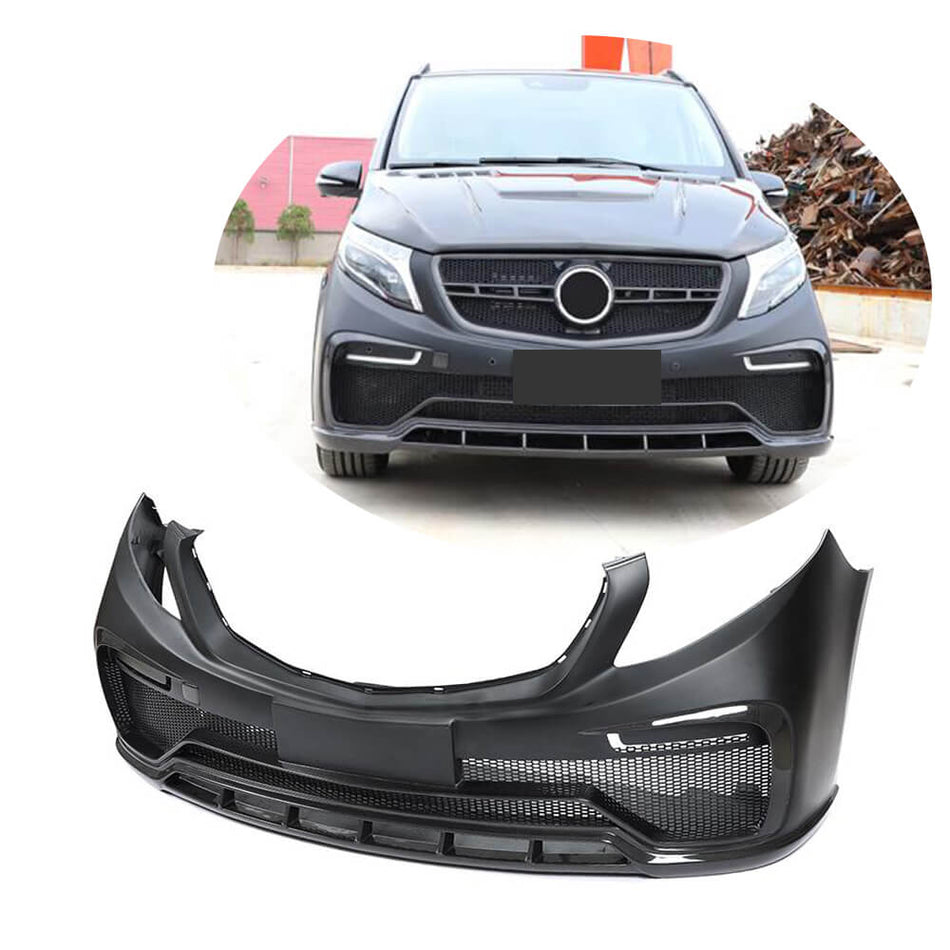 Mercedes Benz V Class W447 Vito 2015-2019 Front Bumper Carbon Fiber-Ahacarbon