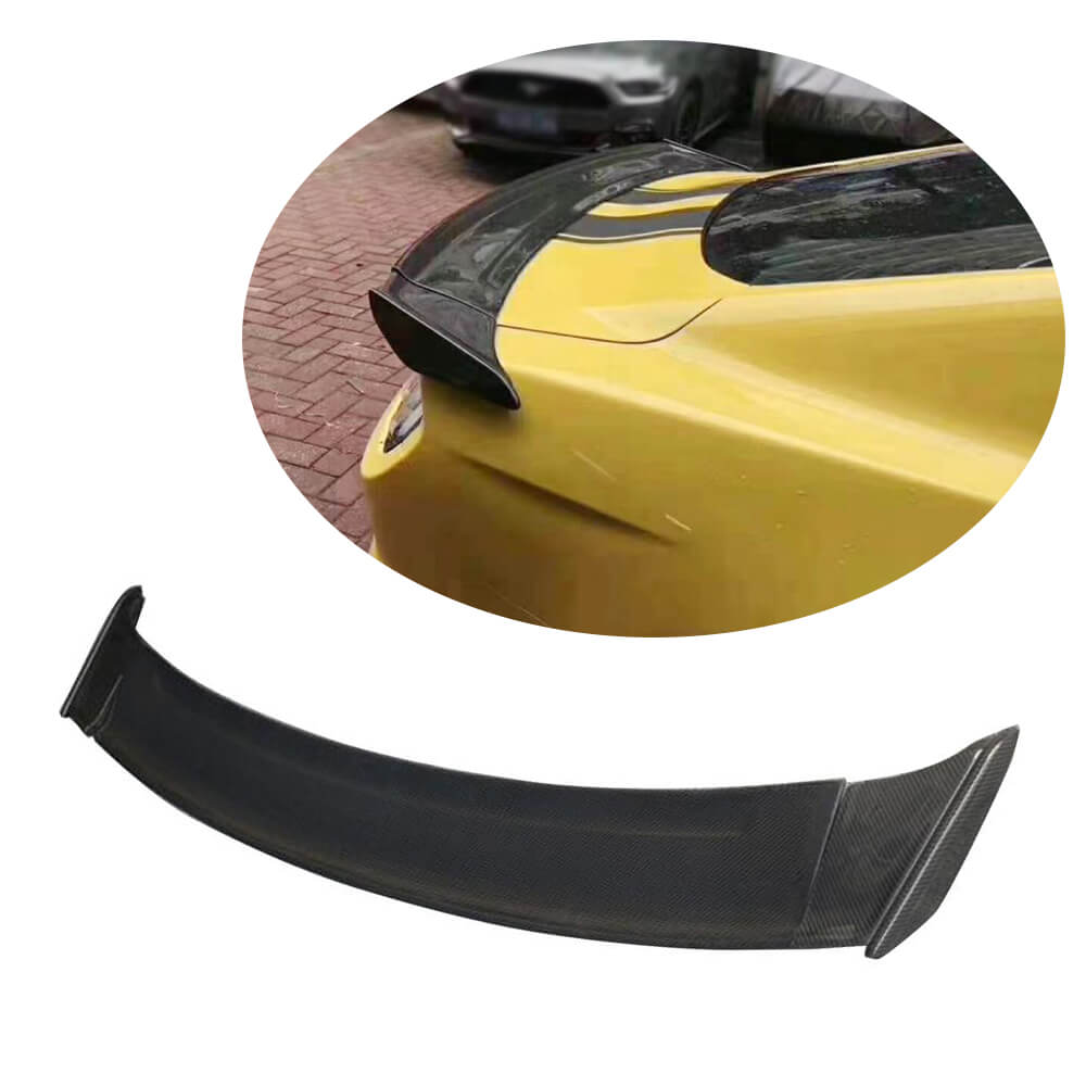 Ford Mustang V6 V8 GT Shelby GT350R 2015-2020 Rear Trunk Spoiler Carbon Fiber-Ahacarbon