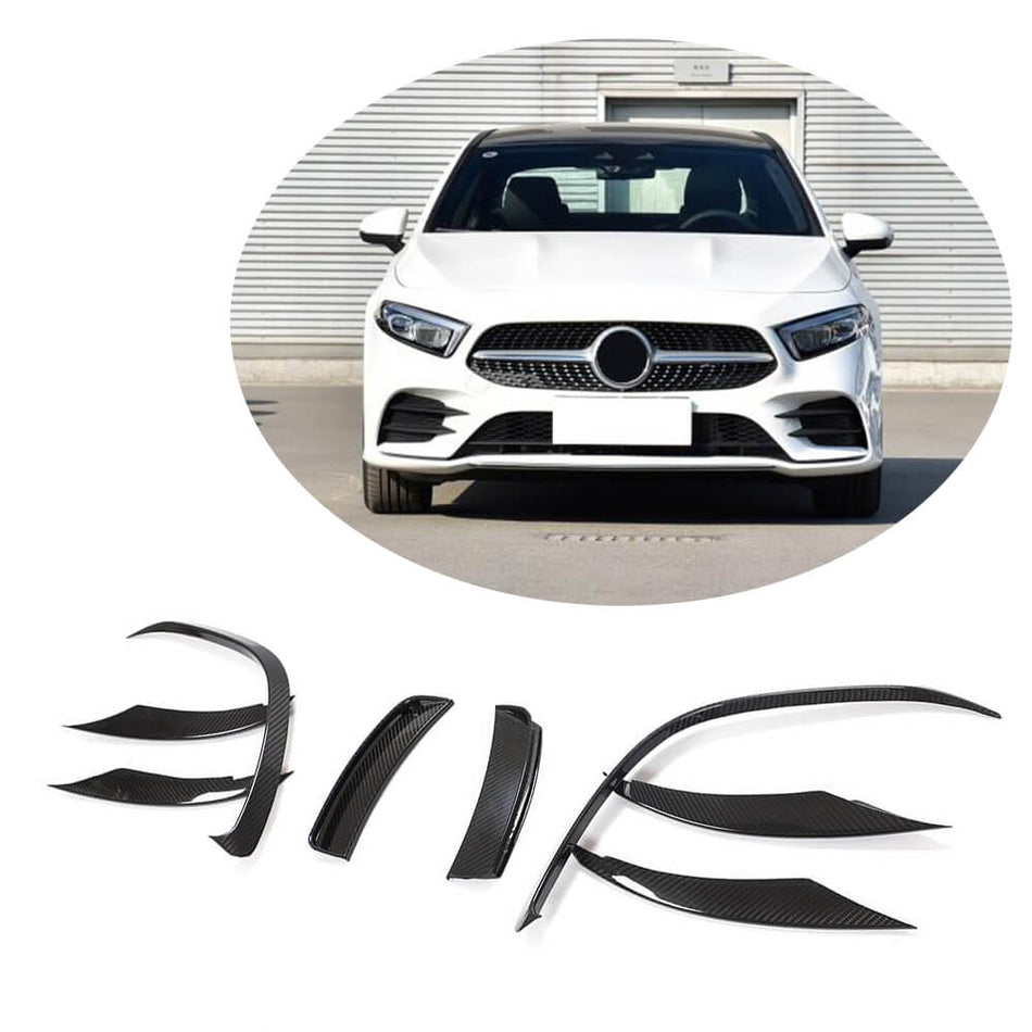 Mercedes Benz (W177) V177 A200 A250 Sport 2019-2021 Front Bumper Vents Dry Carbon Fiber-Ahacarbon