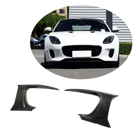 Jaguar F-TYPE Base 2017-2019 Front Bumper Vents Carbon Fiber-Ahacarbon