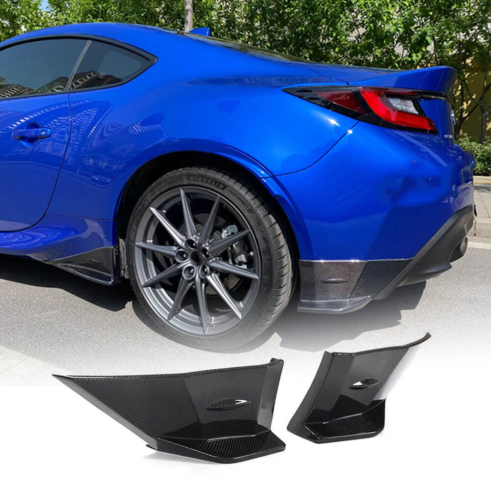 Subaru BRZ Toyota GR86 2022+ Rear Bumper Splitters Carbon Fiber-Ahacarbon