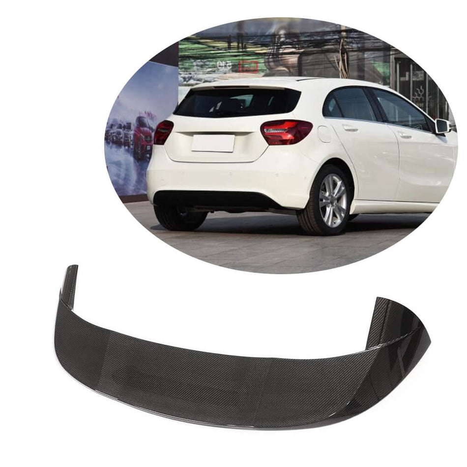 Mercedes Benz W176 Hatchback 2013-2018 Rear Roof Spoiler Carbon Fiber-Ahacarbon