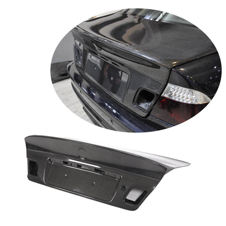 BMW 3 Series E46 325Ci 330Ci M3 Coupe 2000-2006 Rear Trunk Tail Cover Carbon Fiber-Ahacarbon