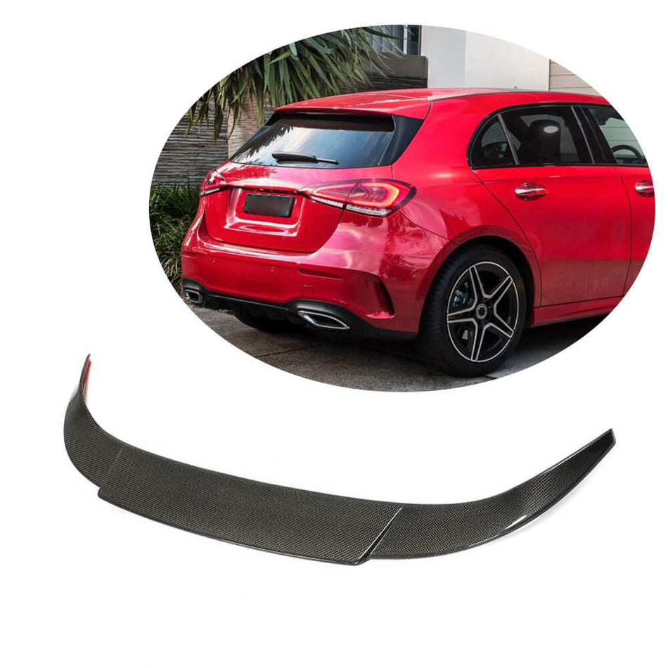 Mercedes Benz A Class W177 2019UP Rear Roof Spoiler Carbon Fiber-Ahacarbon