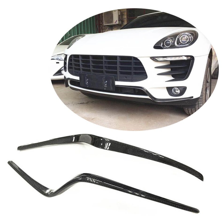 Porsche Macan Base Sport Utility 2014-2017 Front Bumper Vents Carbon Fiber-Ahacarbon