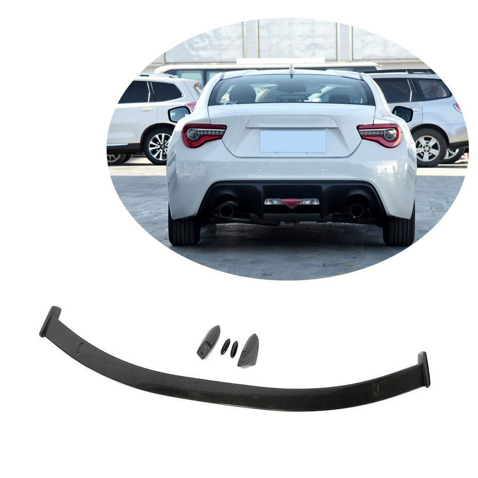 Subaru BRZ Toyota GT86 FT86 Scion FR-S Rear Trunk Spoiler Carbon Fiber-Ahacarbon