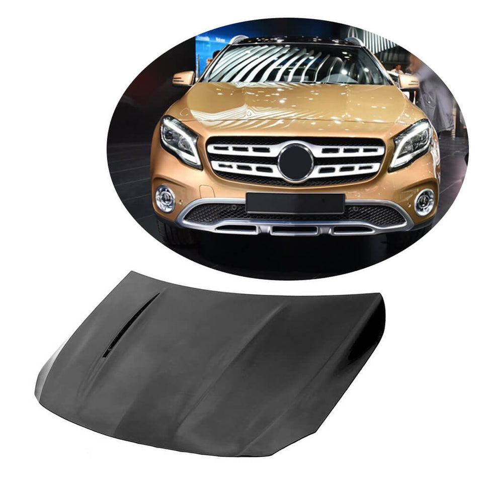 Mercedes Benz GLA Class X156 2014-2020 Engine Bonnet Hood Cover Carbon Fiber-Ahacarbon