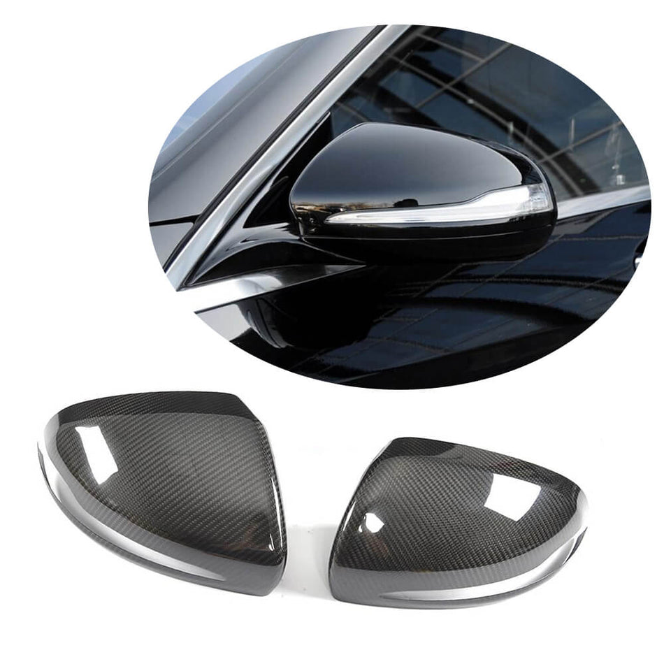 Mercedes Benz S Class W222 Pre-facelift 2014-2017 Mirror Covers Add-on LHD Carbon Fiber-Ahacarbon