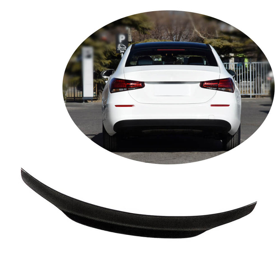 Mercedes Benz A Class (W177) V177 2019UP Rear Trunk Spoiler Carbon Fiber-Ahacarbon