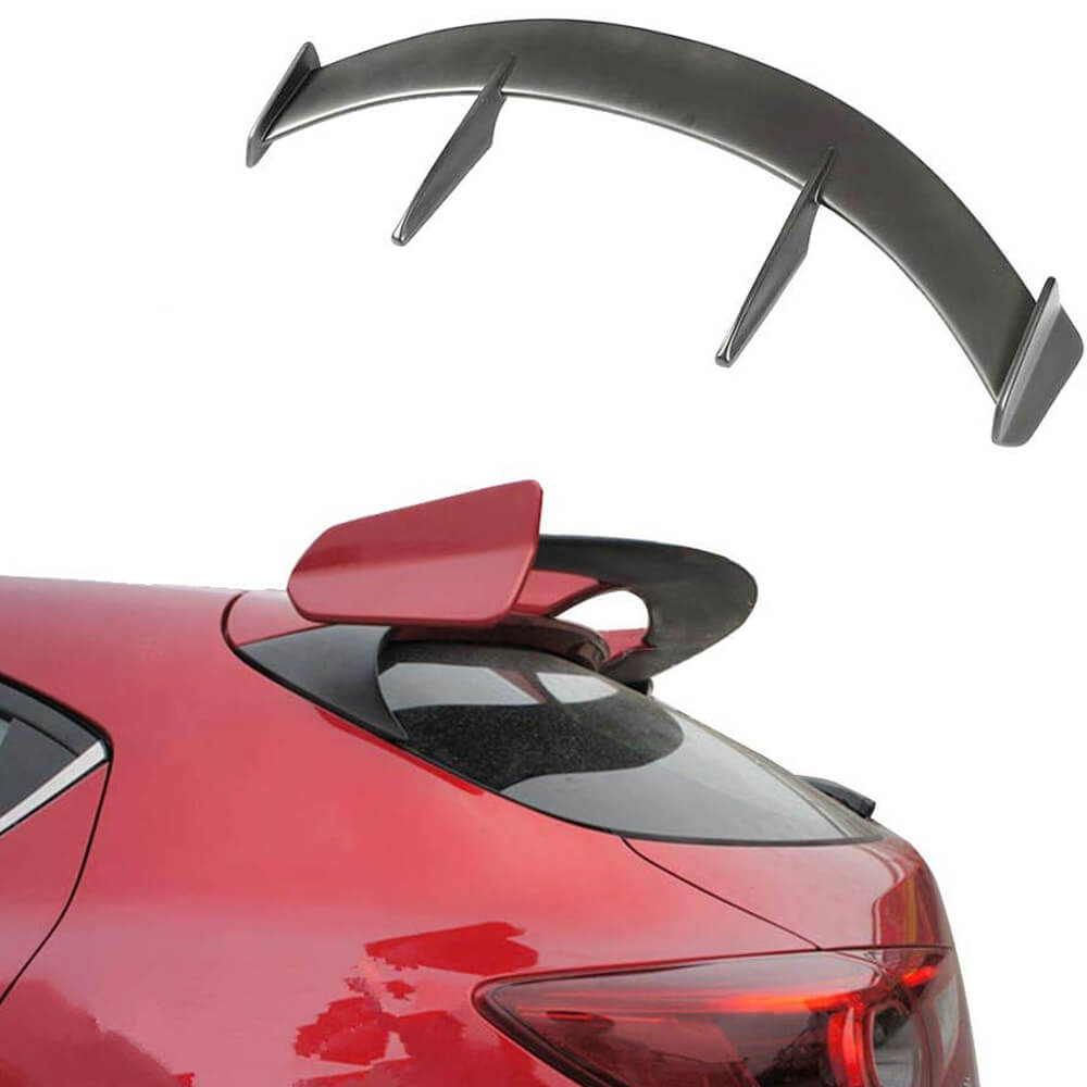 Mazda 3 Axela Hatchback 4-Door 2014-2019 Rear Roof Spoiler Carbon Fiber/FRP-Ahacarbon