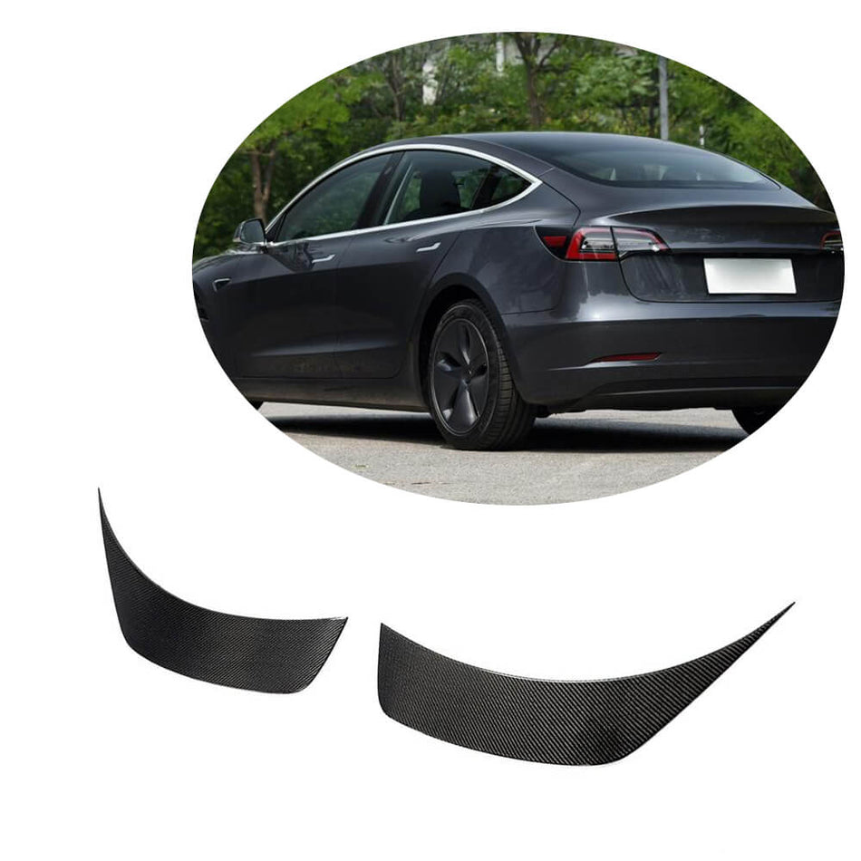 Tesla Model 3 2016-2022 Rear Bumper Vents Carbon Fiber-Ahacarbon
