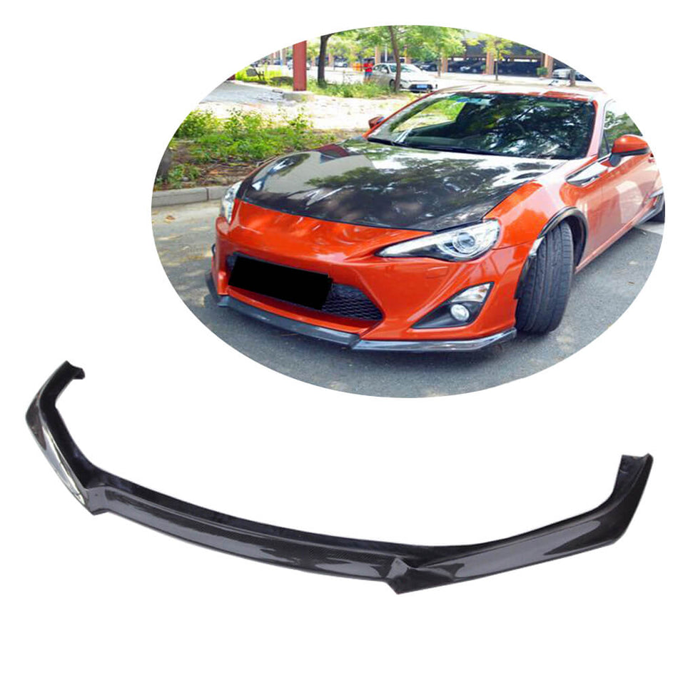 Toyota GT86 FT86 2013-2016 Front Bumper Lip Carbon Fiber-Ahacarbon