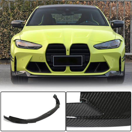 BMW G80 M3 G82/G83 M4 2021UP Front Bumper Lip Dry Carbon Fiber-Ahacarbon