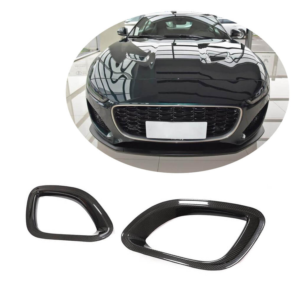 Jaguar F-TYPE Base 2021UP Side Air Vents Dry Carbon Fiber-Ahacarbon