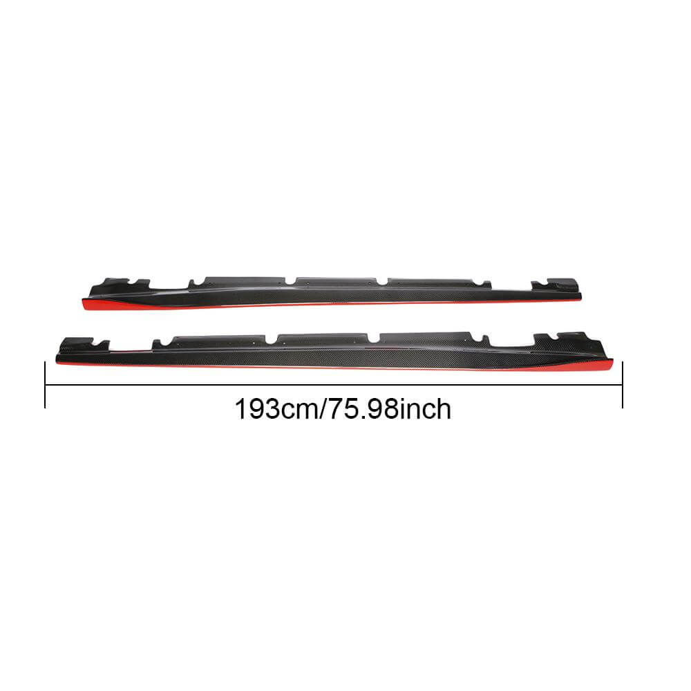 Mercedes Benz W176 (W117) C117 AMG Hatchback 2013-2018 Side Skirts Carbon Fiber-Ahacarbon