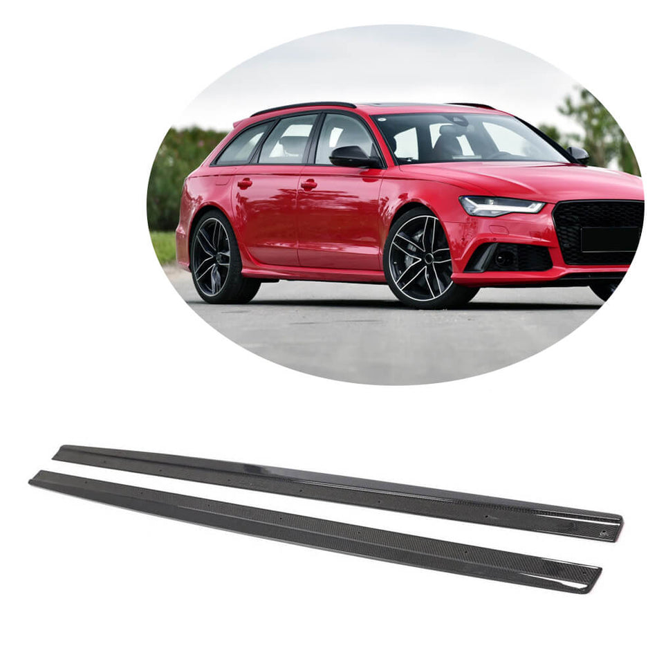 Audi RS6 C7 Typ 4G Avant 2013-2016 Side Skirts Carbon Fiber-Ahacarbon