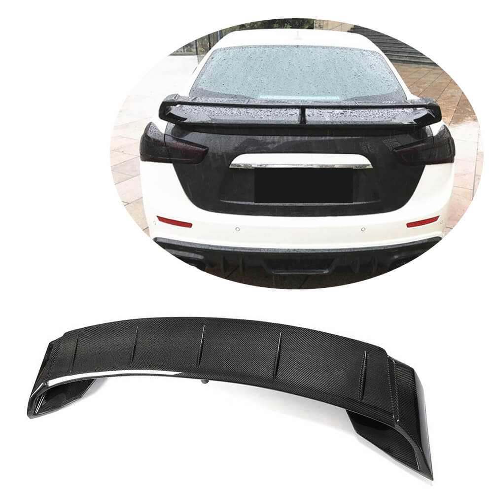 Maserati Ghibli S Q4 2014-2020 Rear Trunk Spoiler Carbon Fiber-Ahacarbon