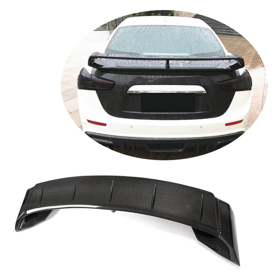 Maserati Ghibli S Q4 2014-2020 Rear Trunk Spoiler Carbon Fiber-Ahacarbon
