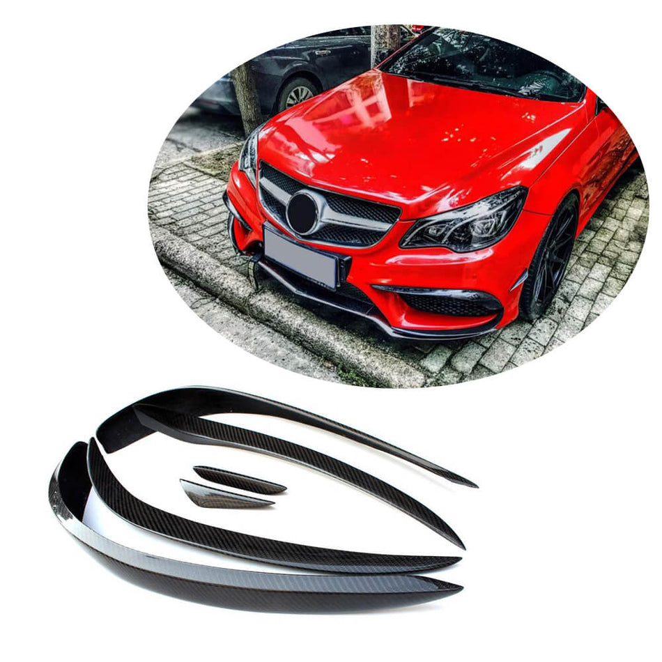 Mercedes Benz (W207) C207 A207 Sport Facelift 2014-2016 Front Bumper Trims Carbon Fiber-Ahacarbon