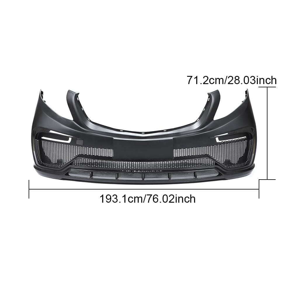 Mercedes Benz V Class W447 Vito 2015-2019 Front Bumper Carbon Fiber-Ahacarbon