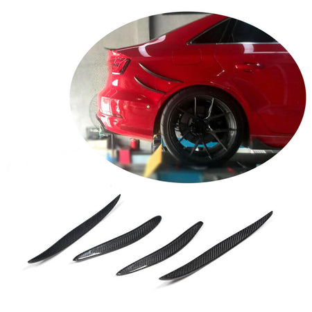 Audi S3 A3 Sline Sedan 2014-2016 Rear Bumper Vents Carbon Fiber-Ahacarbon