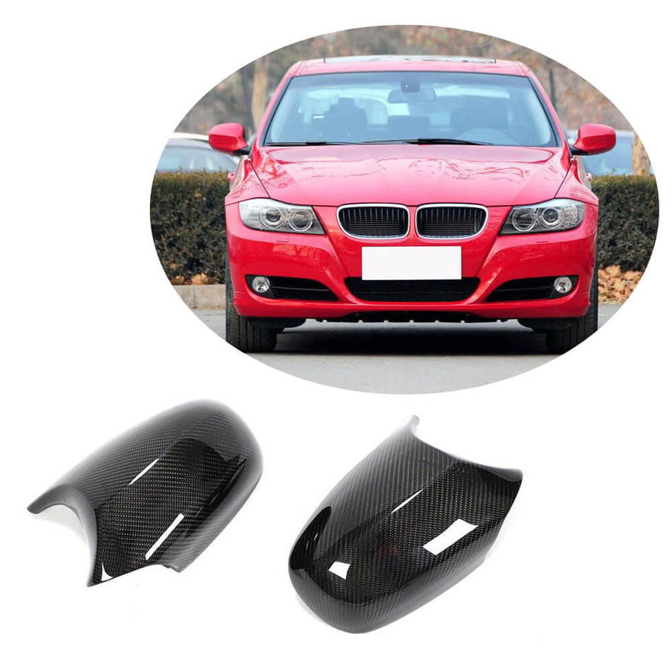 BMW 3 Series E92 E93 LCI 2010-2013 Mirror Covers Pair Carbon Fiber-Ahacarbon