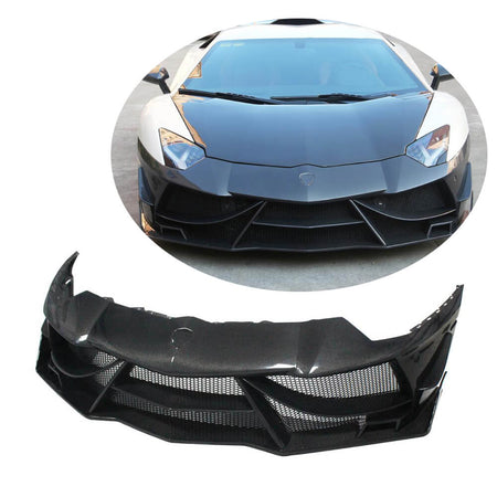 Lamborghini Aventador LP700-4 2011-2016 Front Bumper Lip Carbon Fiber-Ahacarbon