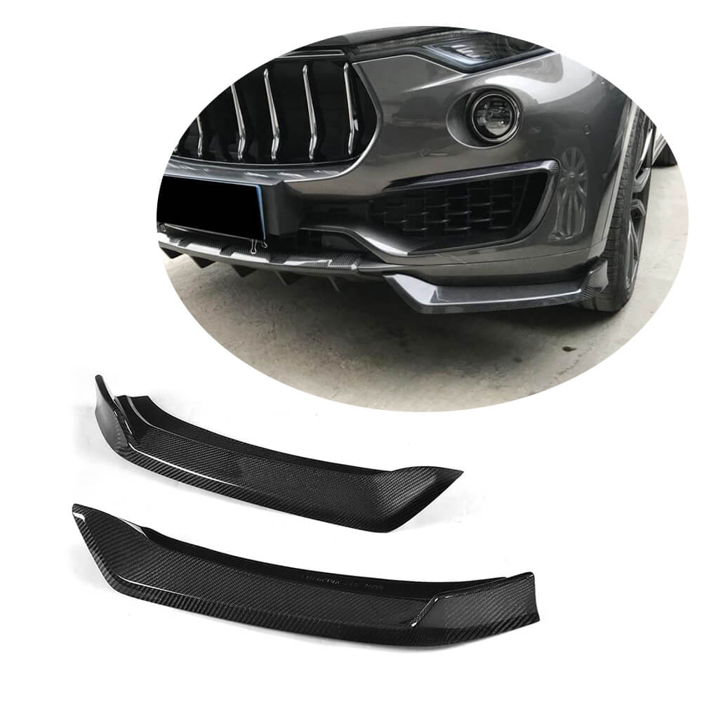 Maserati Levante 2016-2020 Front Bumper Splitters Carbon Fiber-Ahacarbon