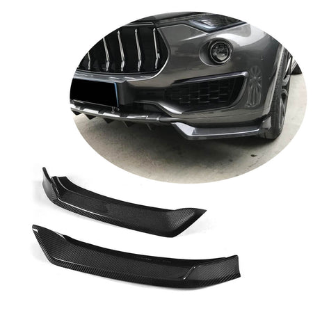 Maserati Levante 2016-2020 Front Bumper Splitters Carbon Fiber-Ahacarbon