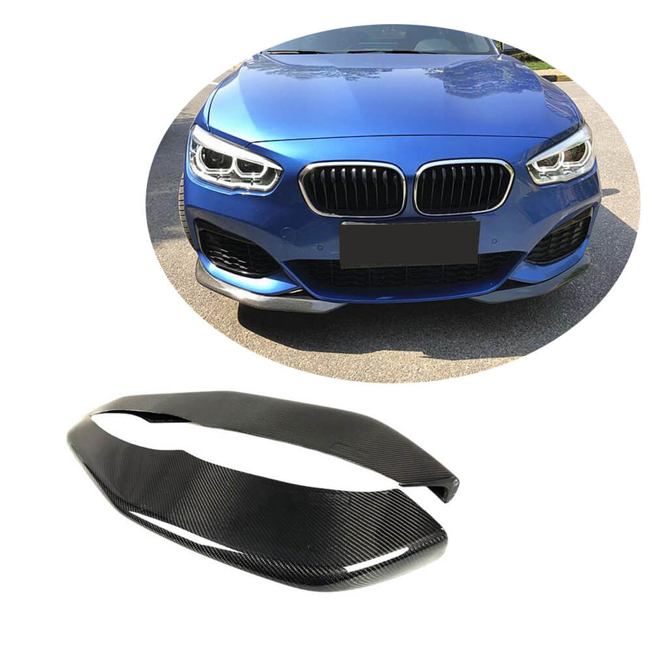 BMW 1 Series F20 F21 M Sport Hatchback 2016-2019 Front Bumper Splitters Carbon Fiber-Ahacarbon