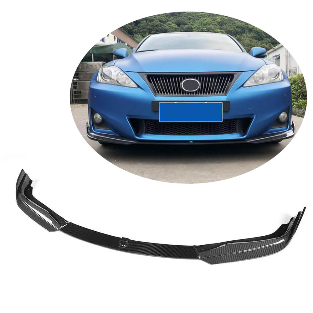 Lexus IS250 IS300 Base Sedan 2011-2013 Front Bumper Lip Carbon Fiber-Ahacarbon