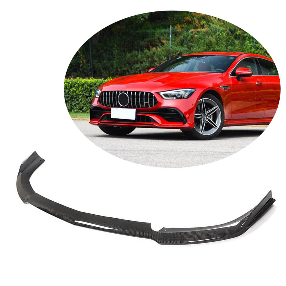 Mercedes Benz AMG GT43 GT50 GT53 2019UP Front Bumper Lip Carbon Fiber-Ahacarbon