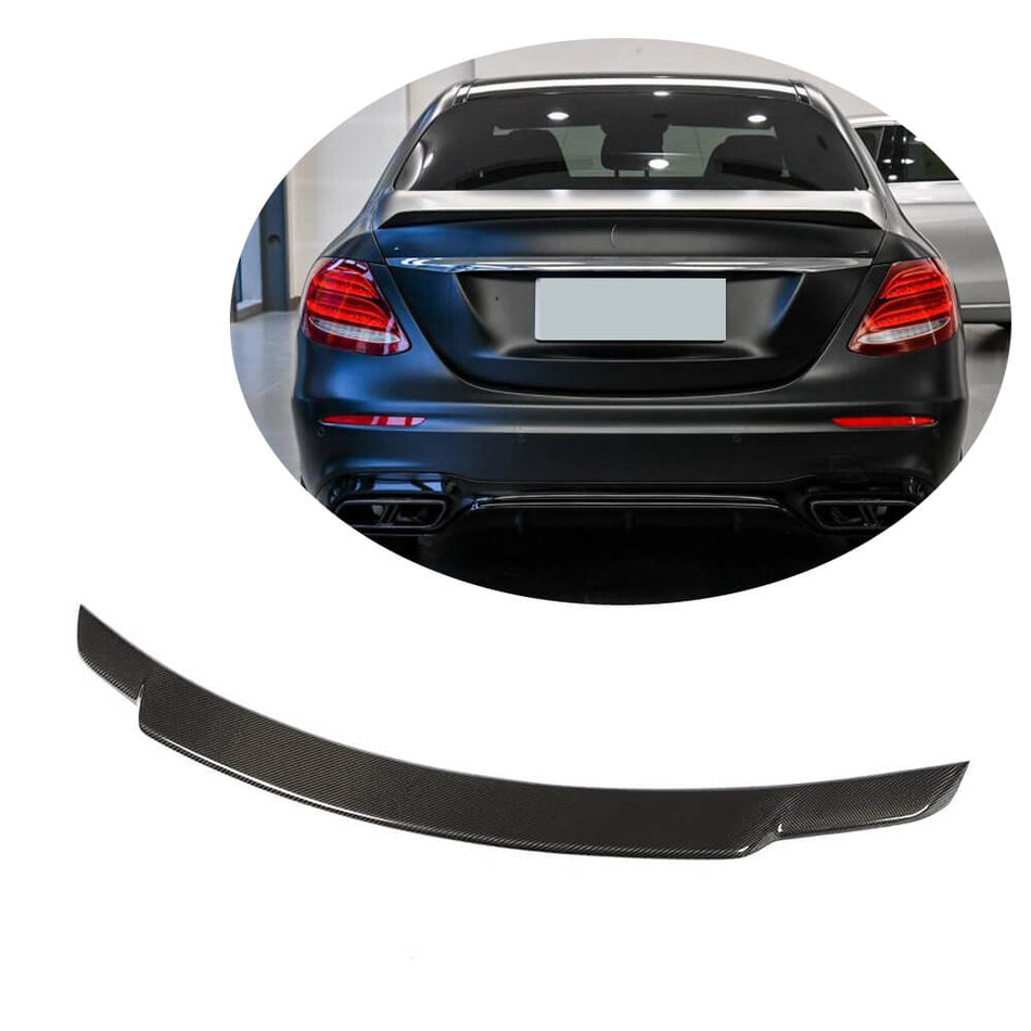 Mercedes Benz E-Class W213 2017-2019 Rear Trunk Spoiler Carbon Fiber-Ahacarbon