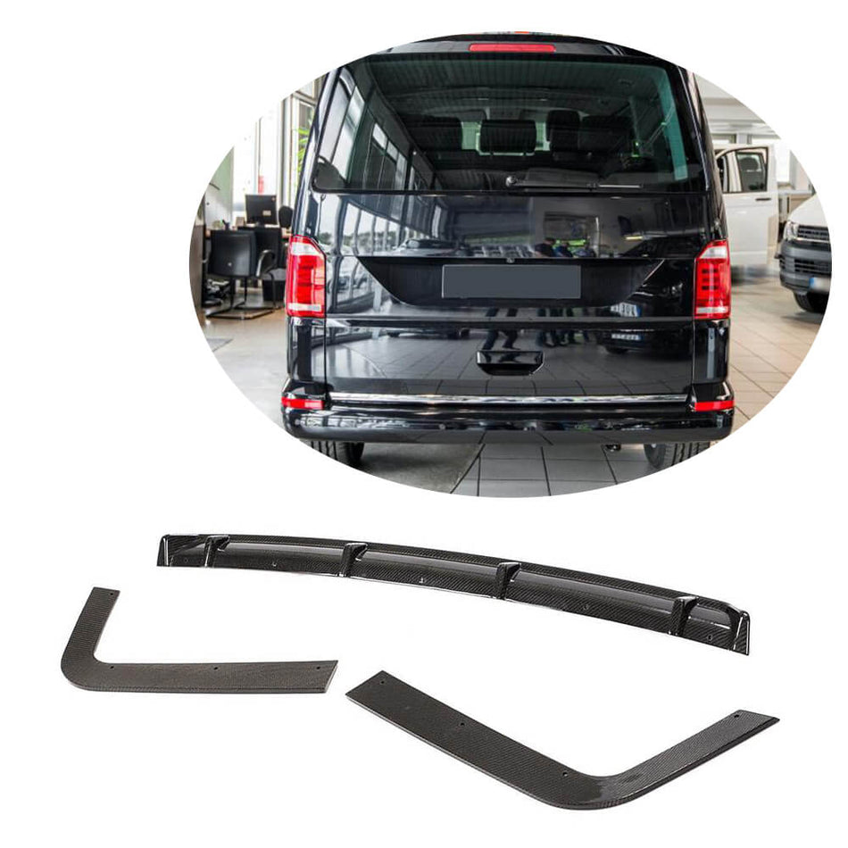 Volkswagen VW Multivan Transporter T6 2015-2020 Rear Bumper Diffuser Carbon Fiber-Ahacarbon