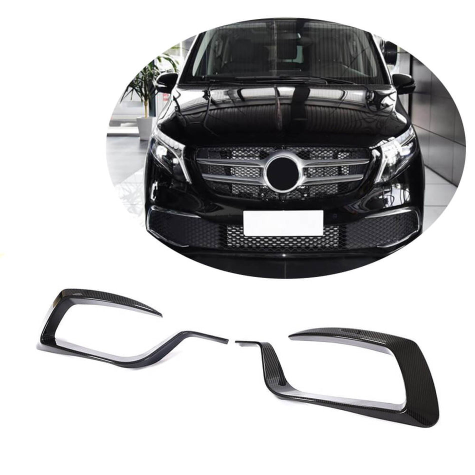 Mercedes Benz W447 Vito 2020UP Front Bumper Vents Dry Carbon Fiber-Ahacarbon