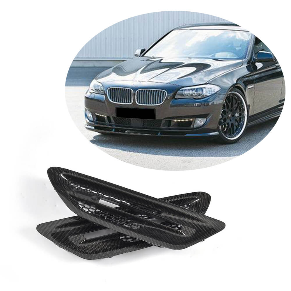 BMW 5 Series F10 M5 2010-2016 Side Air Fender Vents Carbon Fiber-Ahacarbon