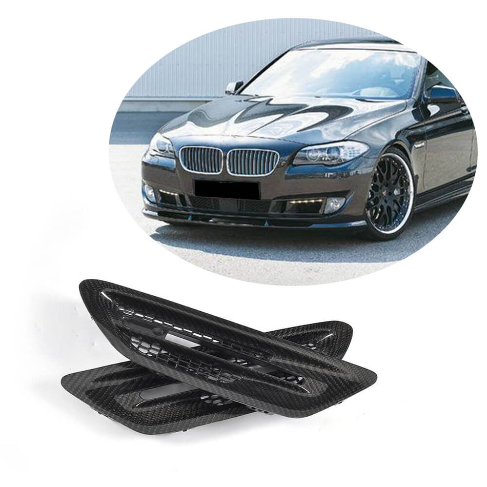 BMW 5 Series F10 M5 2010-2016 Side Air Fender Vents Carbon Fiber-Ahacarbon