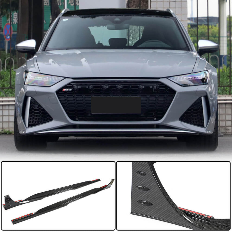 Audi RS6 C8 Typ 5G 2019-2022 Side Skirts Dry Carbon Fiber-Ahacarbon